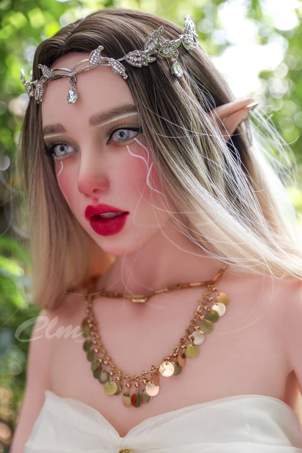 ❤️CLM Ultra❤️  157cm/5ft2 D-Cup Full Silicone Movable Jaw Elf Sex Doll SiQ157 - Athena