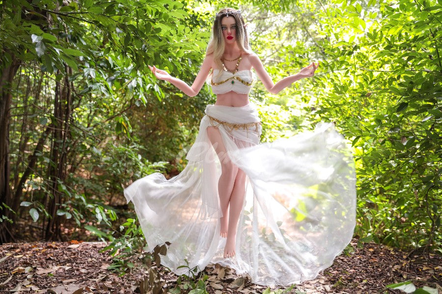 ❤️CLM Ultra❤️  157cm/5ft2 D-Cup Full Silicone Movable Jaw Elf Sex Doll SiQ157 - Athena