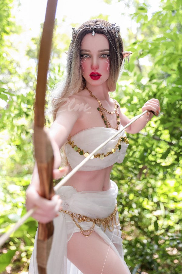 ❤️CLM Ultra❤️  157cm/5ft2 D-Cup Full Silicone Movable Jaw Elf Sex Doll SiQ157 - Athena
