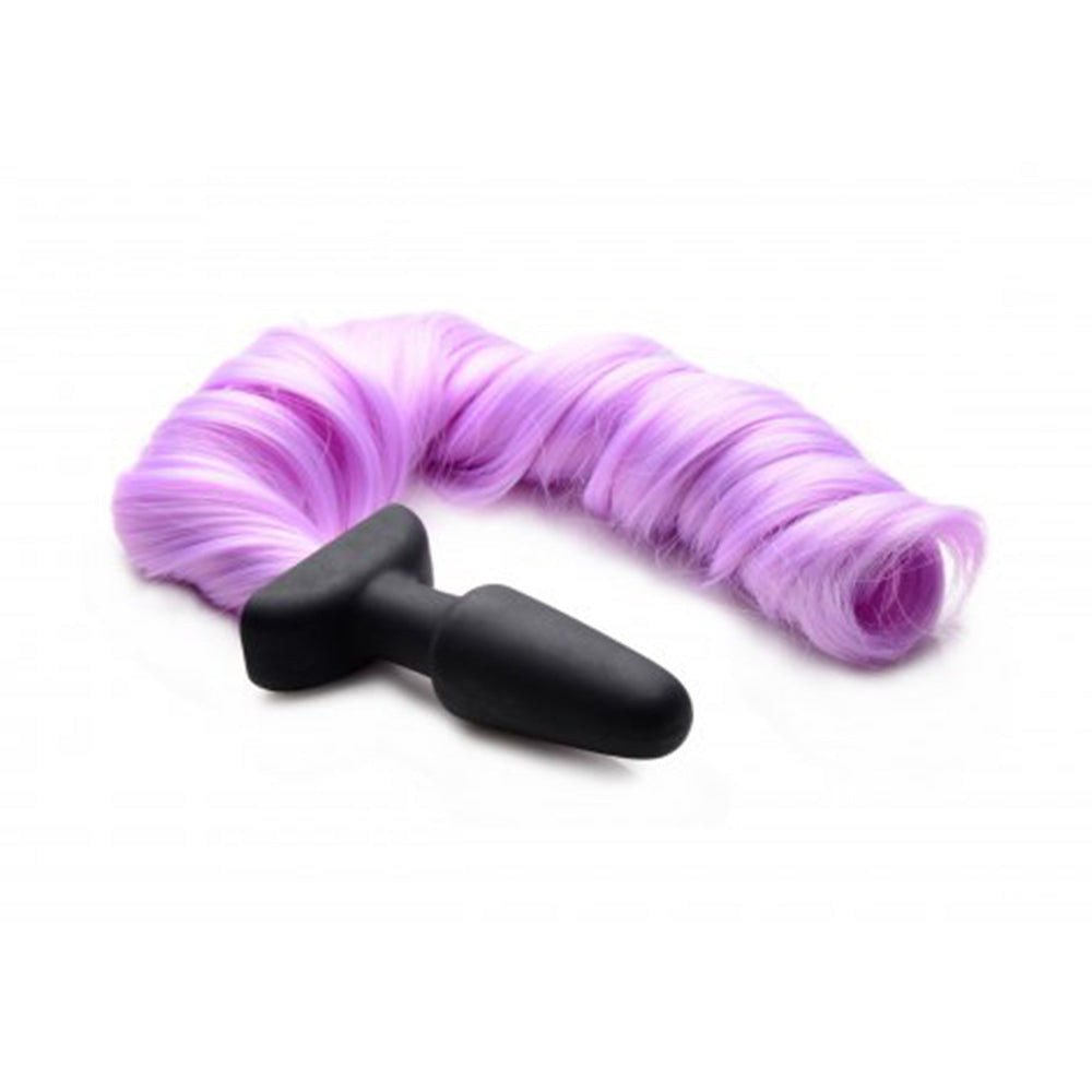 Purple Pony Tail Anal Plug