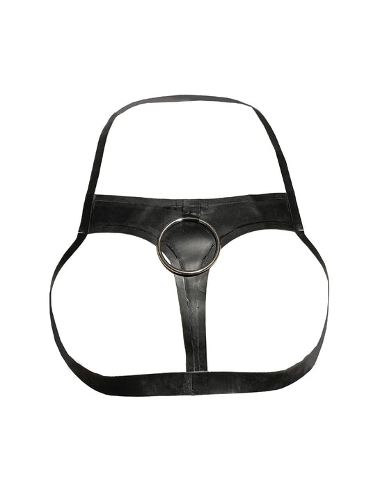 Latex/Rubber Halter Bra Harness