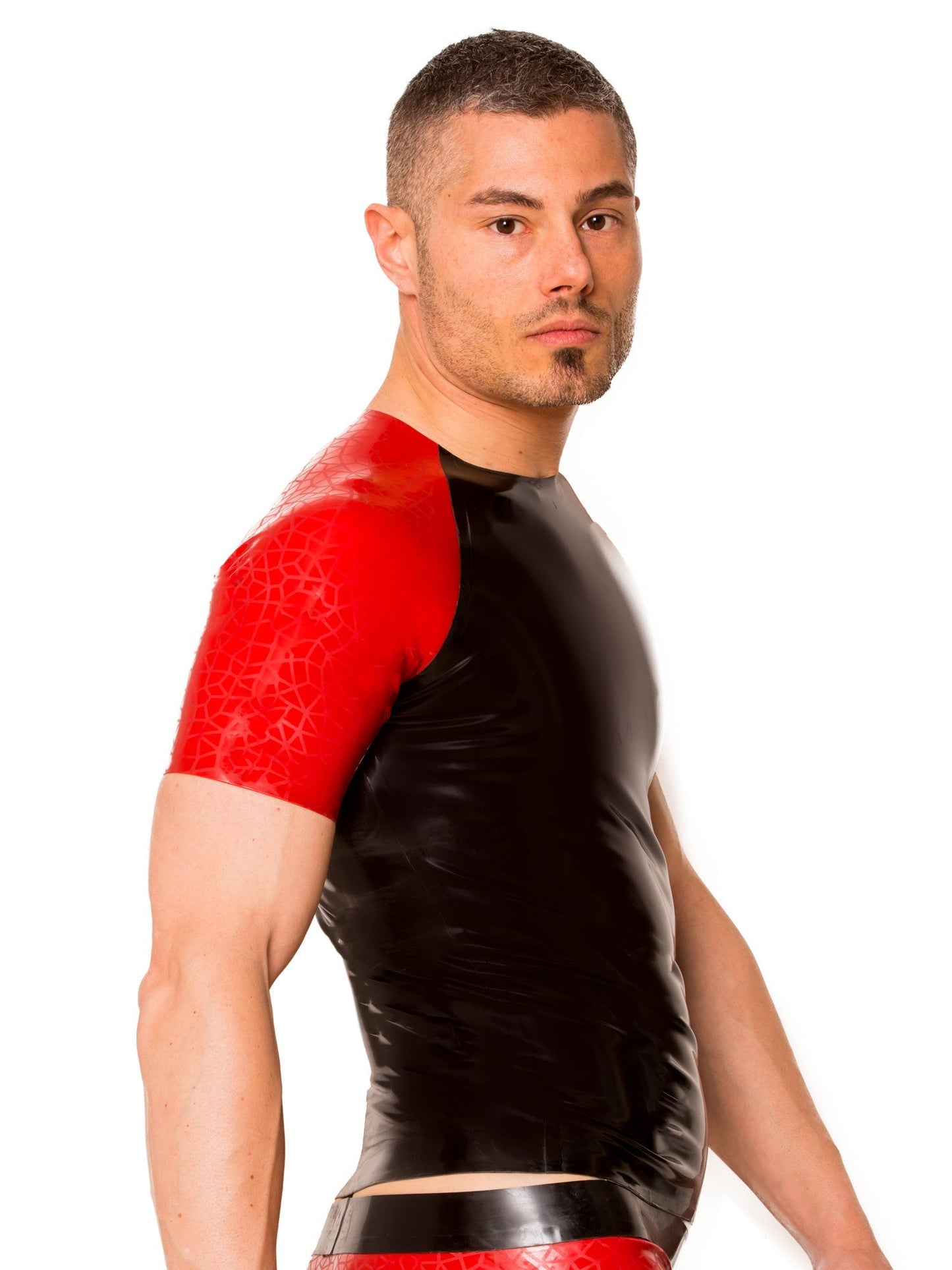 Red & Black Toned T Shirt