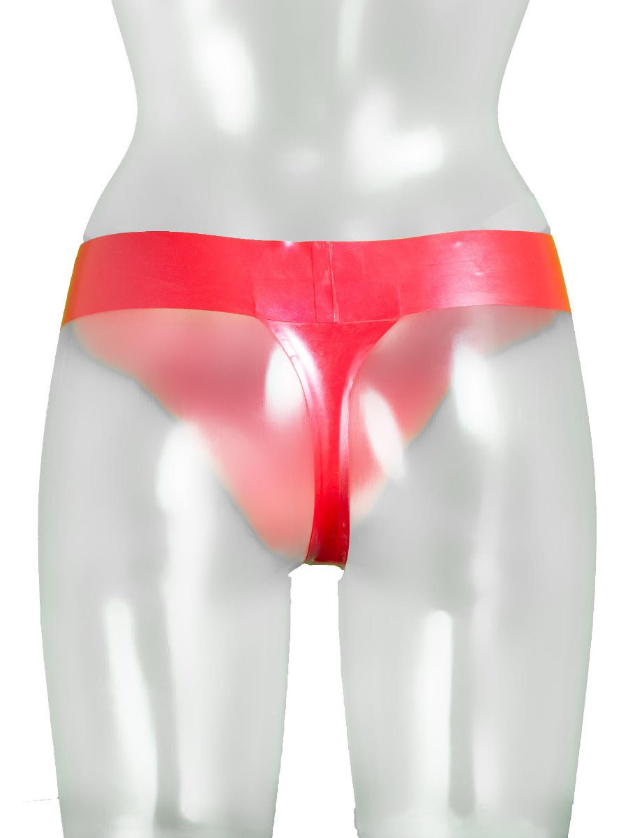 Red Latex/Rubber Fenda Thong