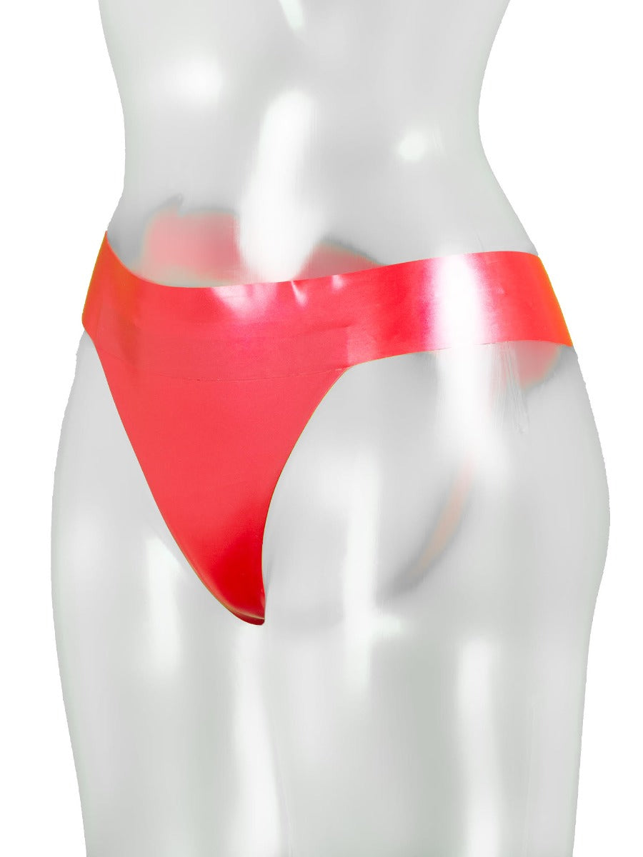 Red Latex/Rubber Fenda Thong