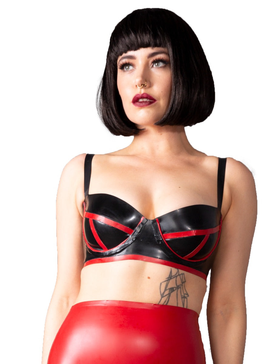 Renegade Sizzle Latex/Rubber Bra
