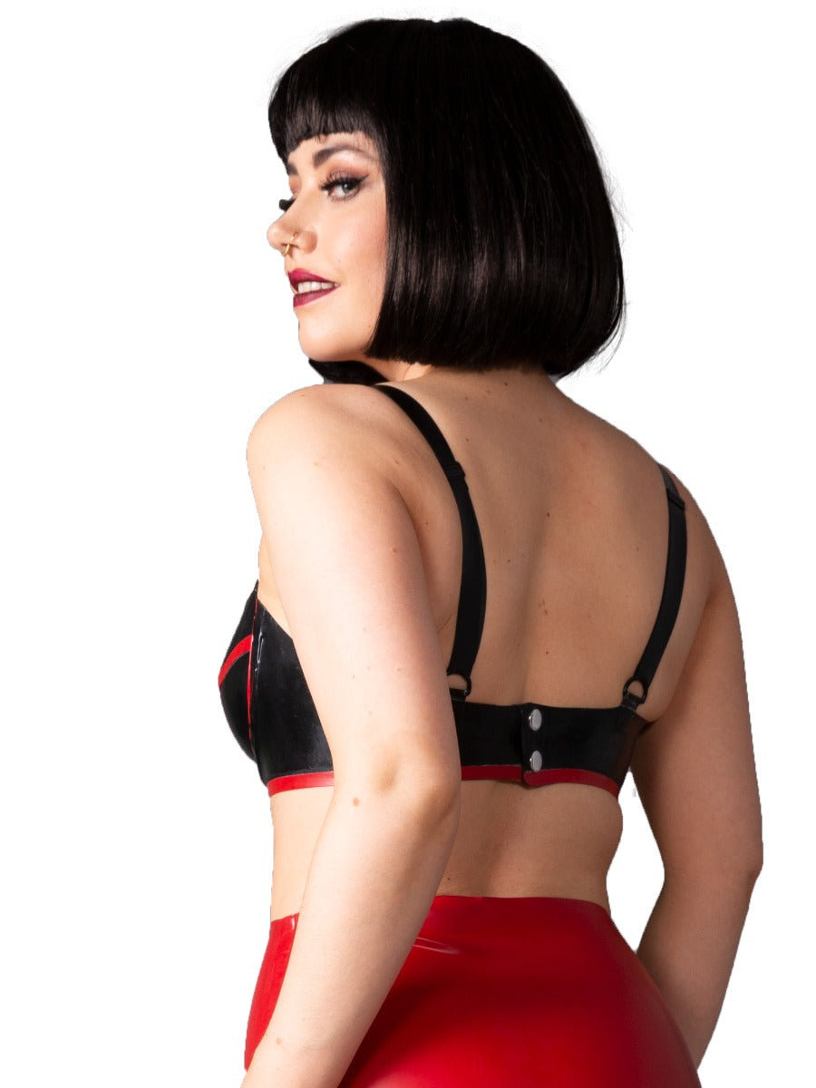 Renegade Sizzle Latex/Rubber Bra