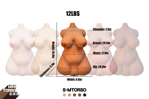 🔹CLM Classic🔹36.5cm/1ft2 S Mini TPE Torso Sex Toys