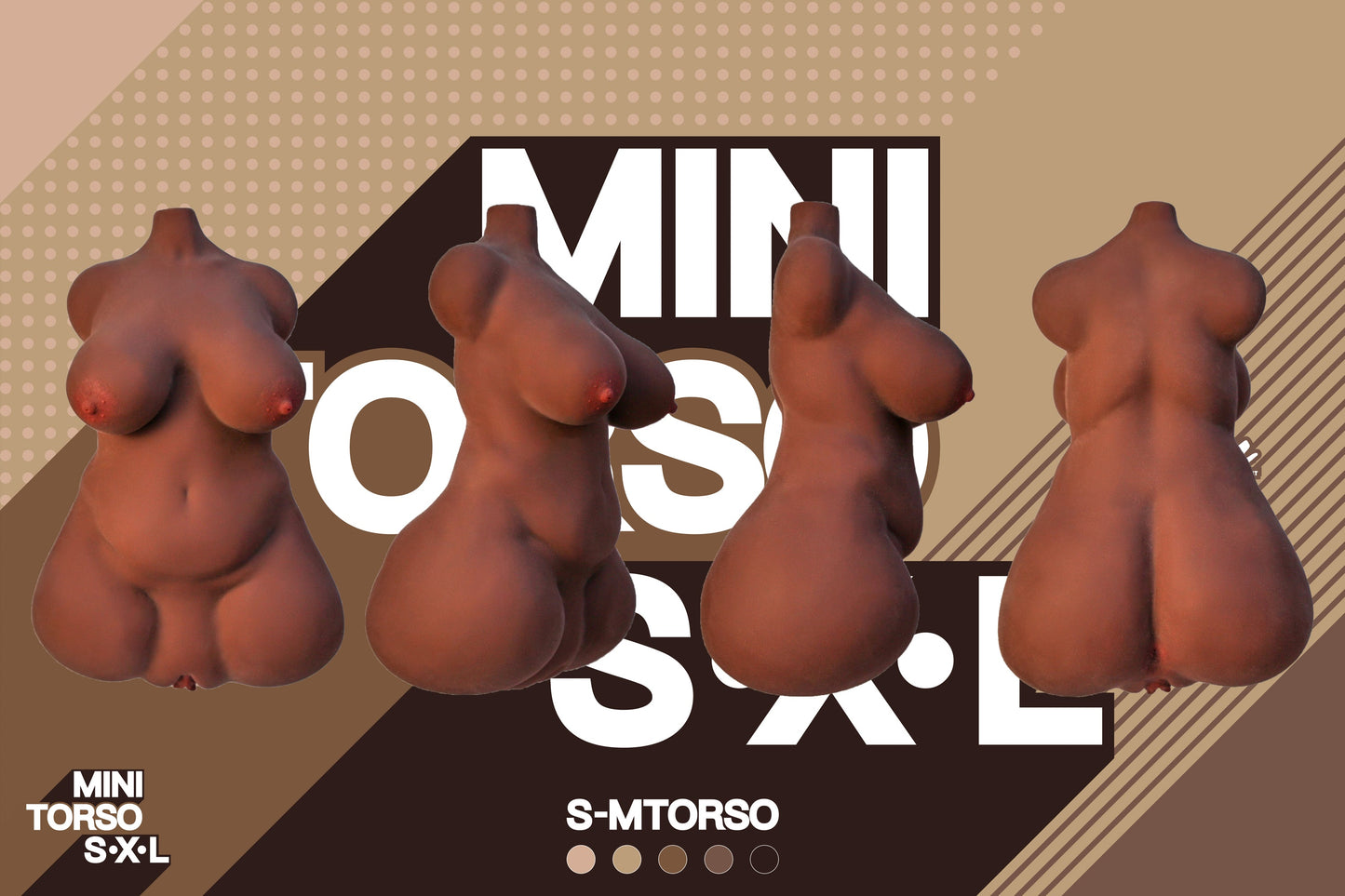 🔹CLM Classic🔹36.5cm/1ft2 S Mini TPE Torso Sex Toys