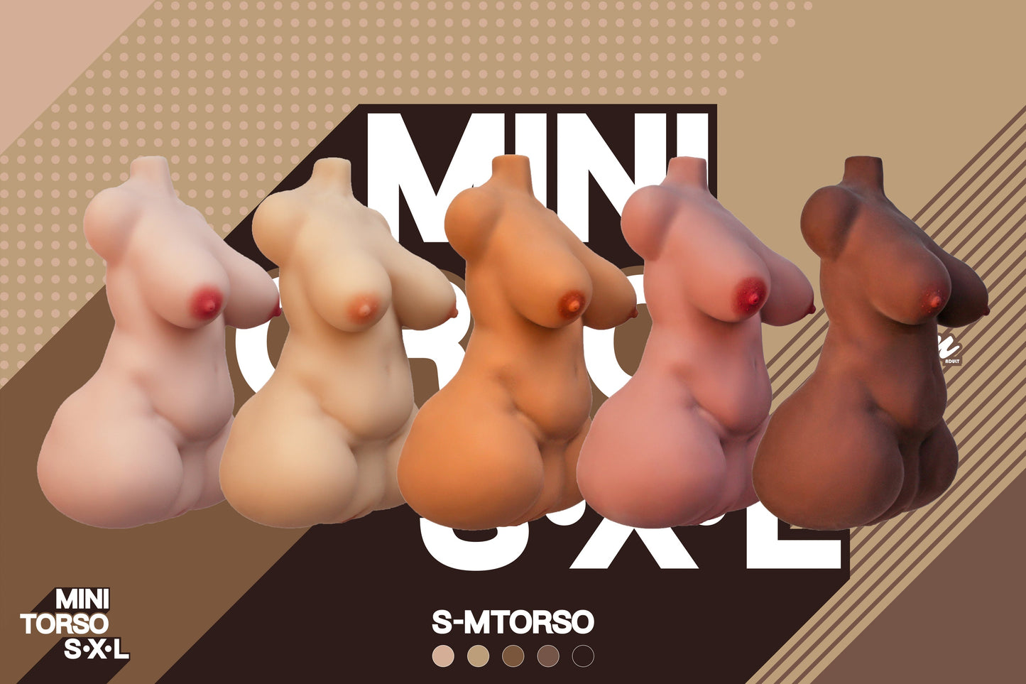 🔹CLM Classic🔹36.5cm/1ft2 S Mini TPE Torso Sex Toys