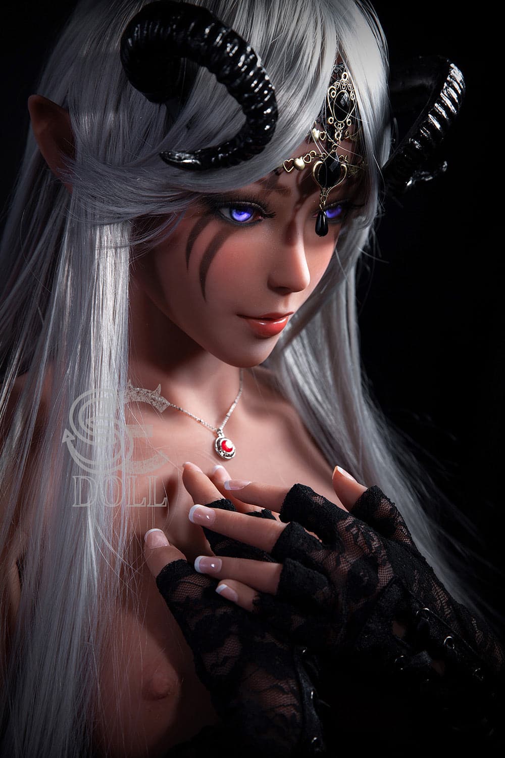 US In Stock-150cm/4ft 11 Anime Alien in E-Cup Mysterious Night Elf Sex Doll - Samantha.C