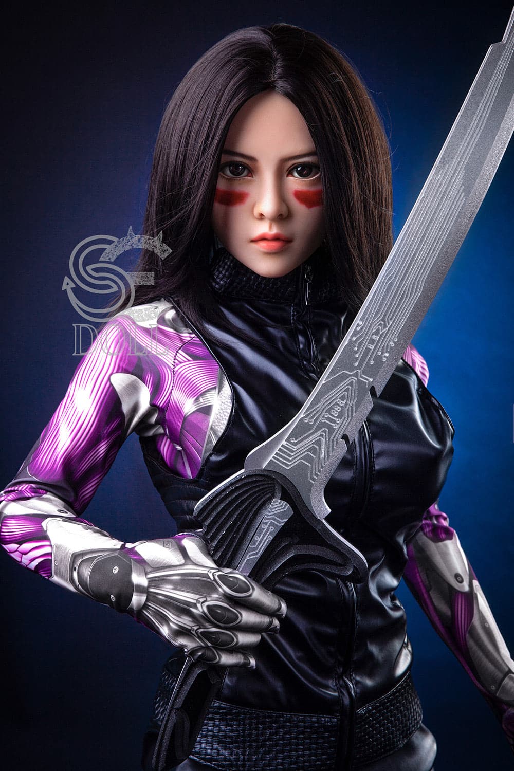 US In Stock-151cm/4 ft 11 E-Cup Battle Angel Alita Anime Sex Doll