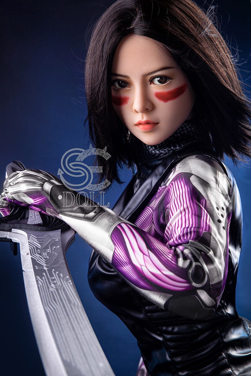 US In Stock-151cm/4 ft 11 E-Cup Battle Angel Alita Anime Sex Doll