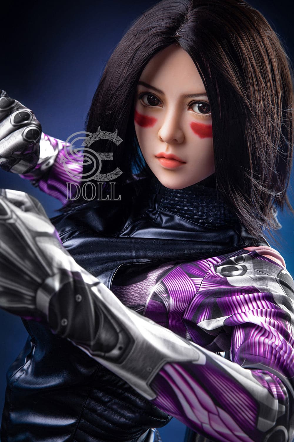 US In Stock-151cm/4 ft 11 E-Cup Battle Angel Alita Anime Sex Doll