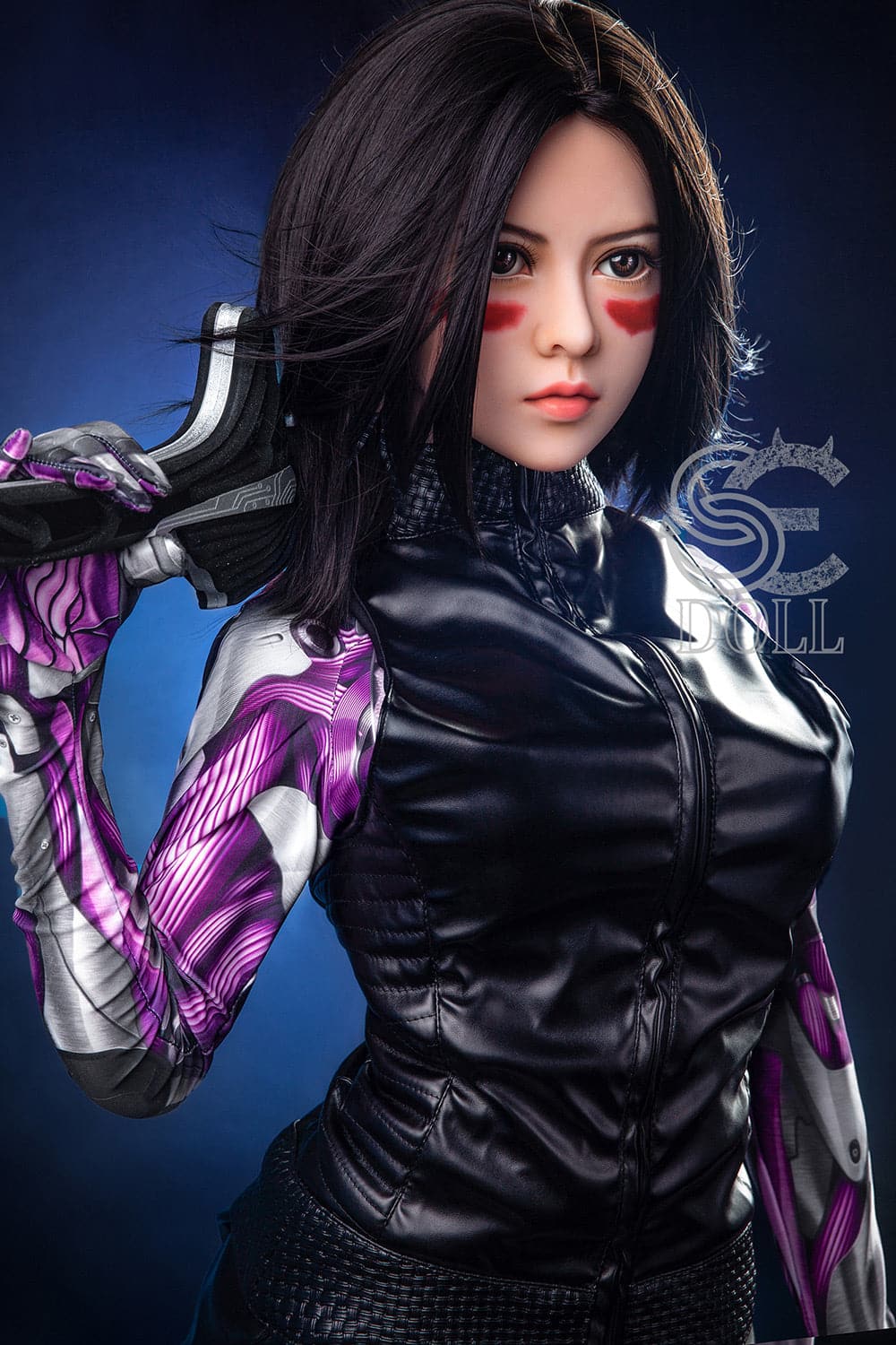 US In Stock-151cm/4 ft 11 E-Cup Battle Angel Alita Anime Sex Doll