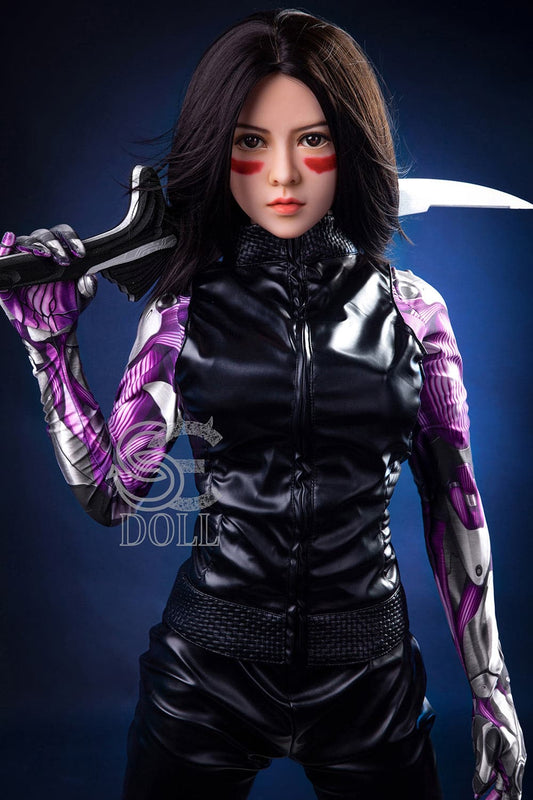 US In Stock-151cm/4 ft 11 E-Cup Battle Angel Alita Anime Sex Doll
