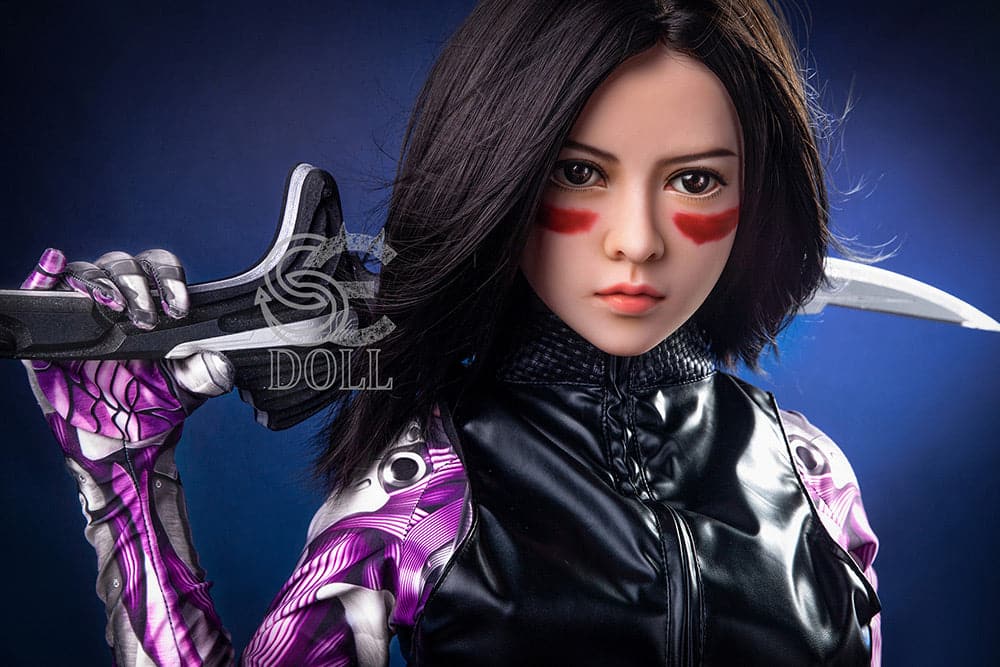 US In Stock-151cm/4 ft 11 E-Cup Battle Angel Alita Anime Sex Doll