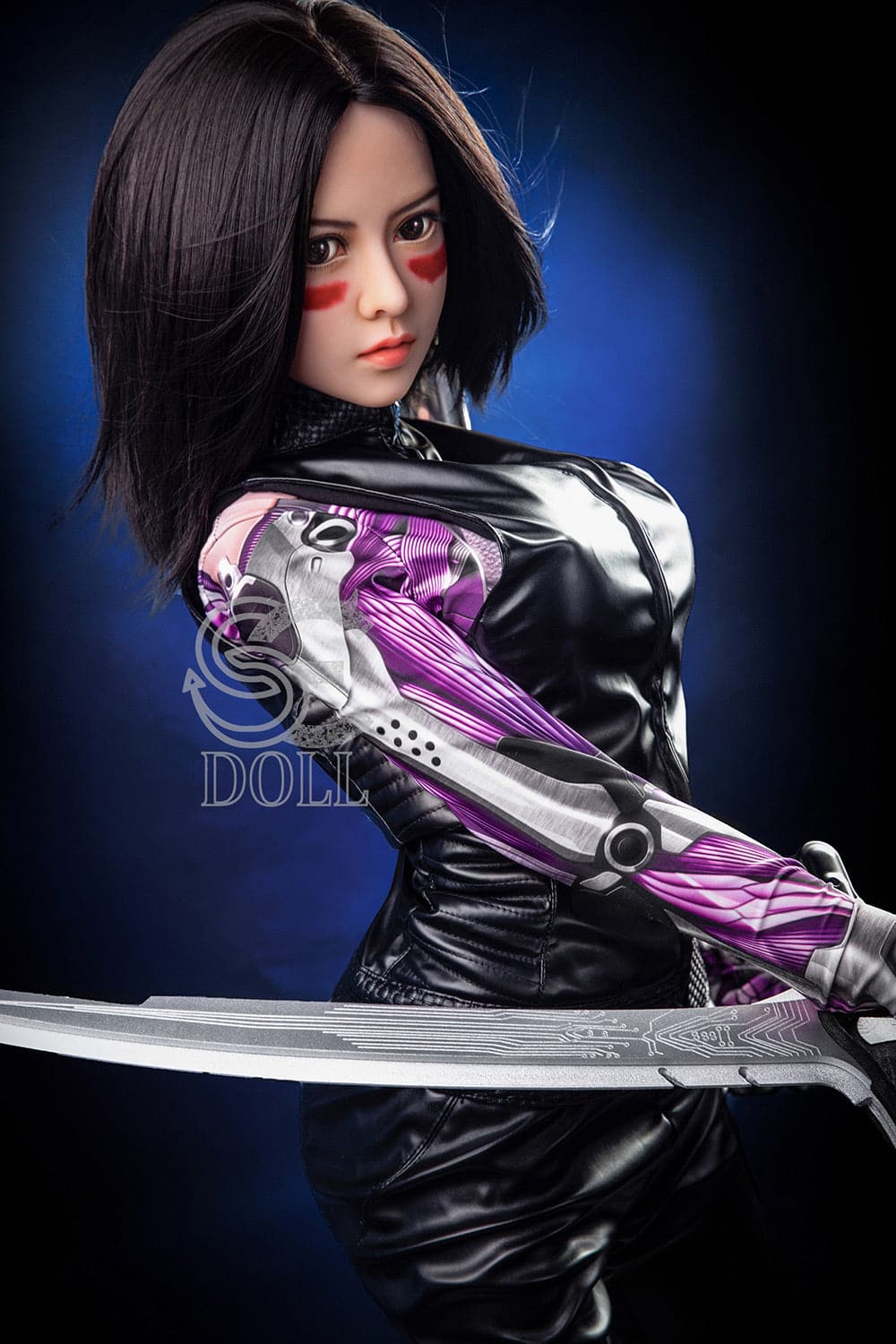 US In Stock-151cm/4 ft 11 E-Cup Battle Angel Alita Anime Sex Doll
