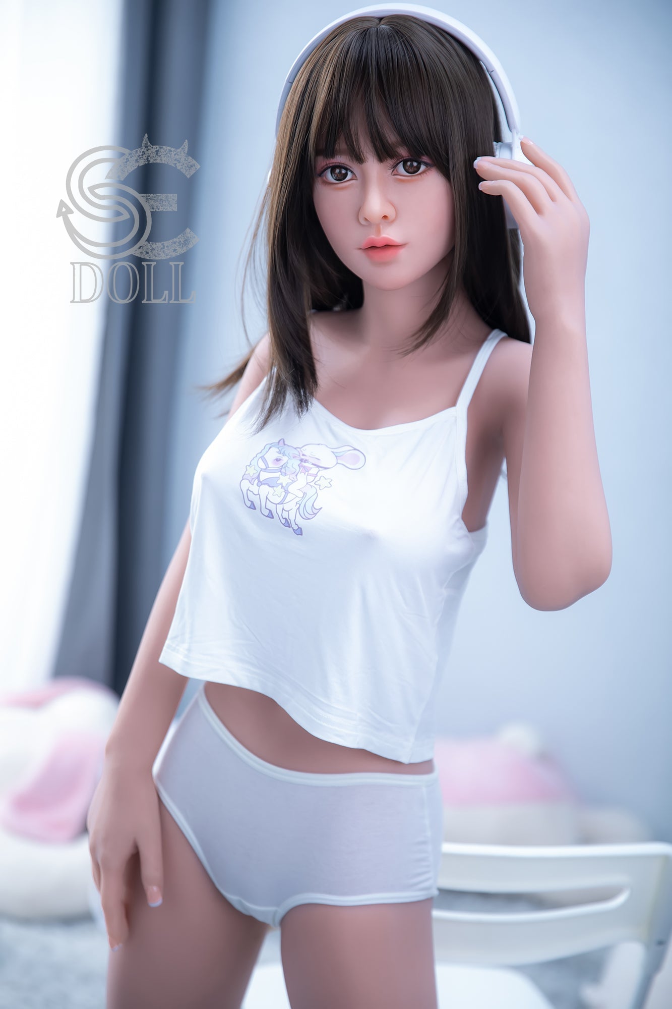 151cm/4ft11 E-cup Realistic Cute Asian Sex Doll Head #010 - Kiko.A