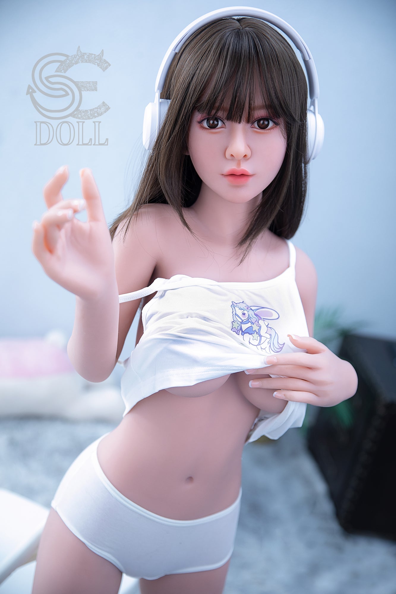 151cm/4ft11 E-cup Realistic Cute Asian Sex Doll Head #010 - Kiko.A