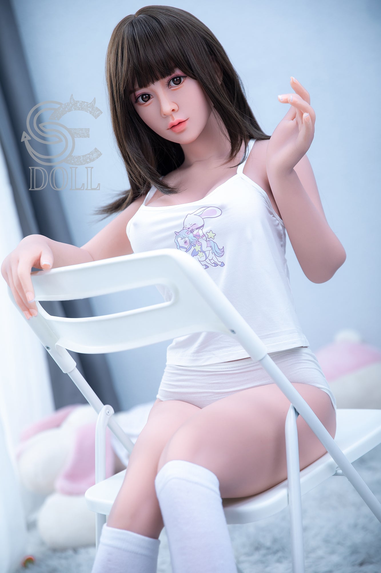 151cm/4ft11 E-cup Realistic Cute Asian Sex Doll Head #010 - Kiko.A