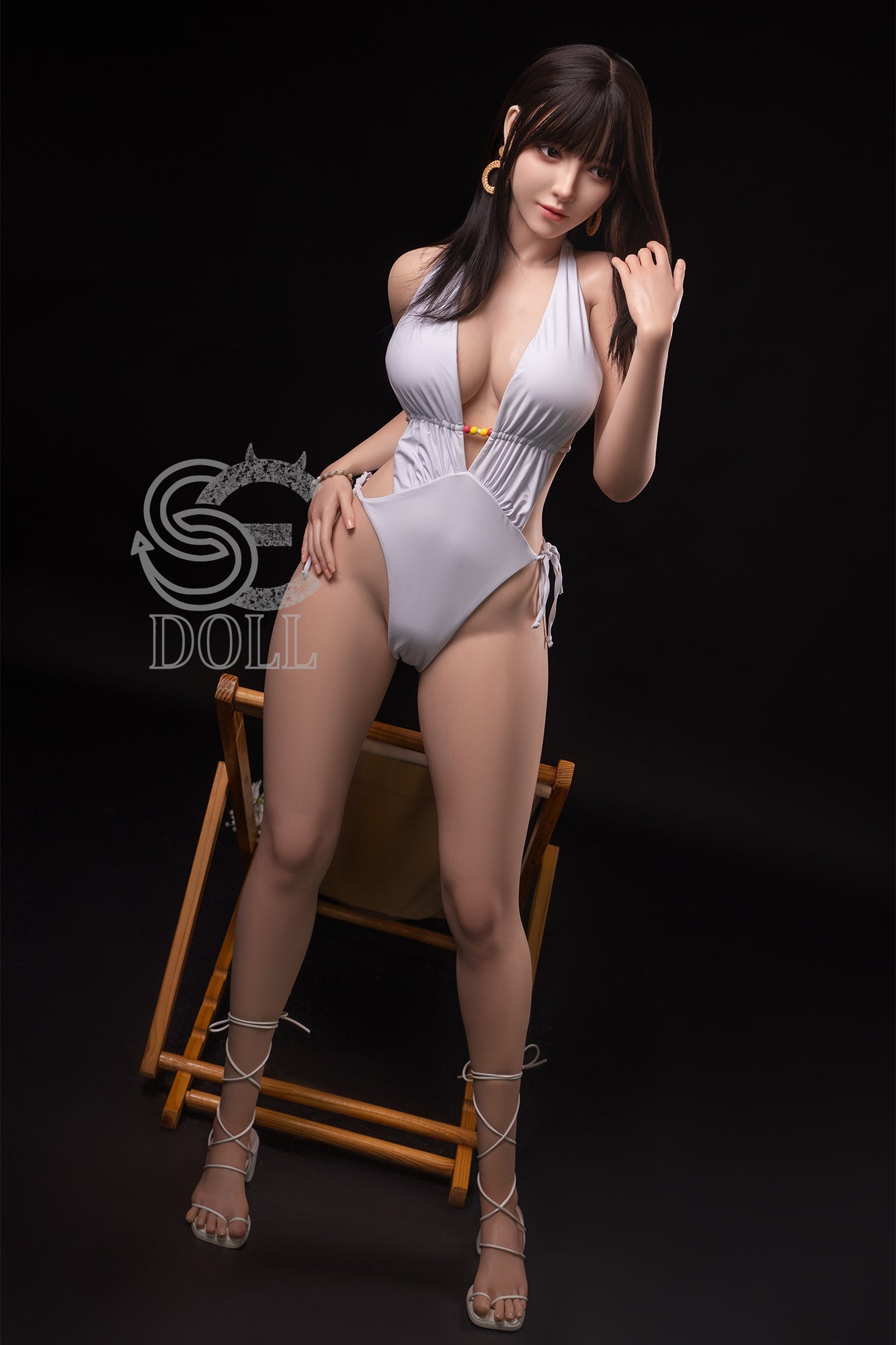 EU In Stock - 165cm/5ft5 C-cup Full Silicone Sex Doll SES008 Head#068SOF - Annika.F