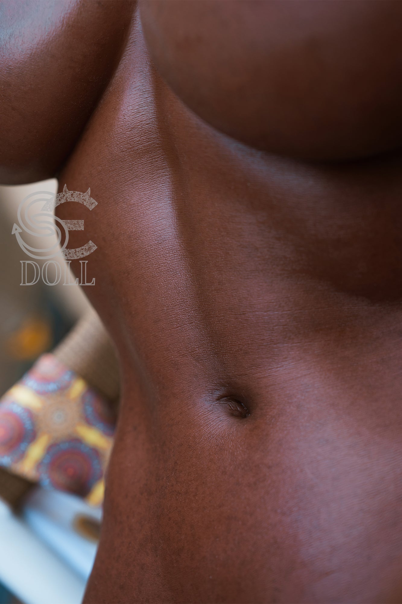 T167cm/5ft6 F-cup Real Skin Texture Silicone Black Sex Doll SES047 Head#134SC - Liam.E