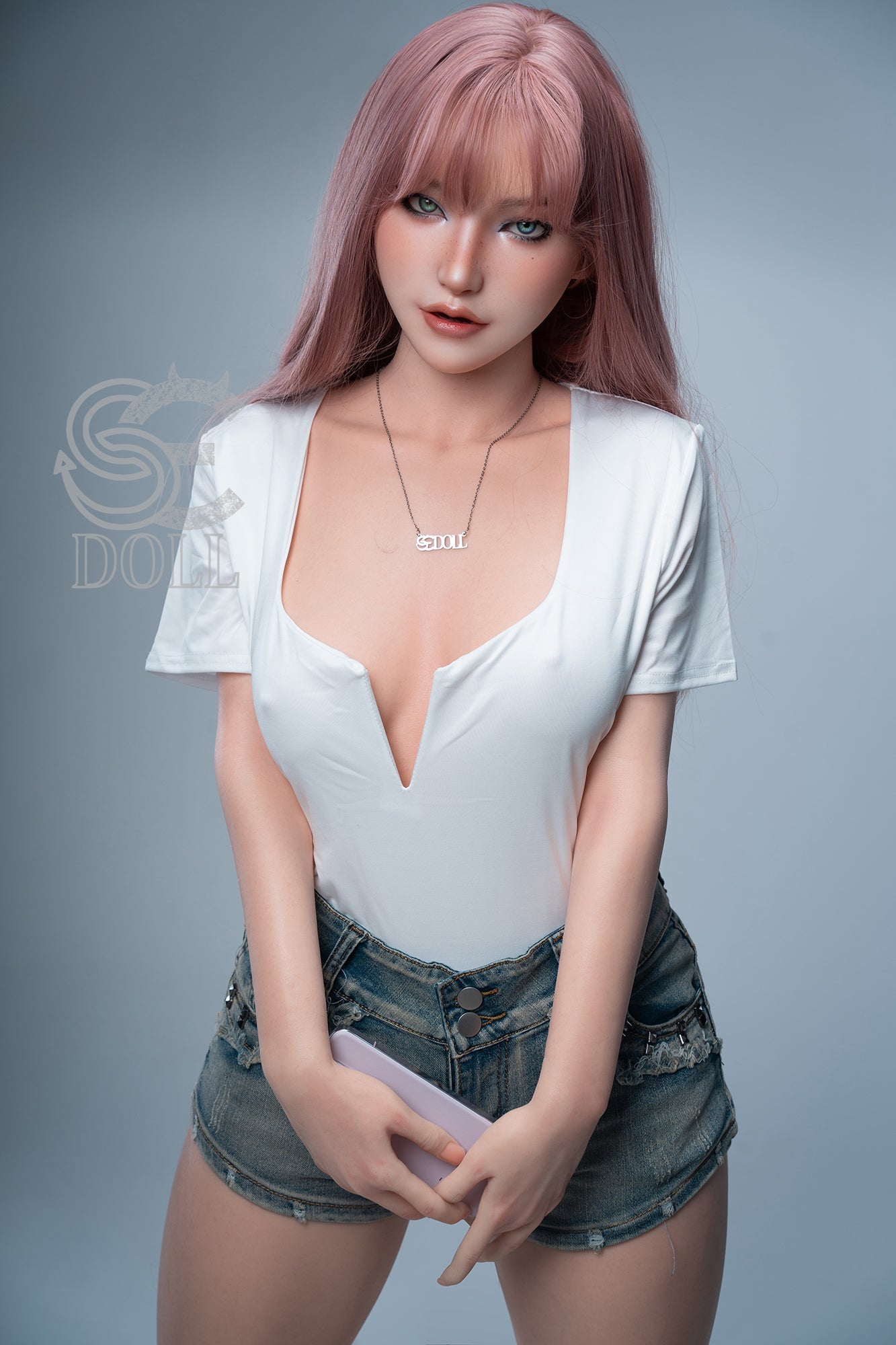 T160cm/5ft3 C-cup Real Skin Texture Silicone Sex Doll SES054 Head#130SO - Bridget.D