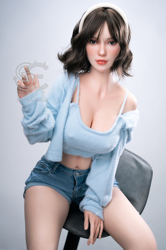 T161cm/5ft3 C-cup Real Skin Texture Silicone Sex Doll SES056 Head#021SC - Sylvia.A