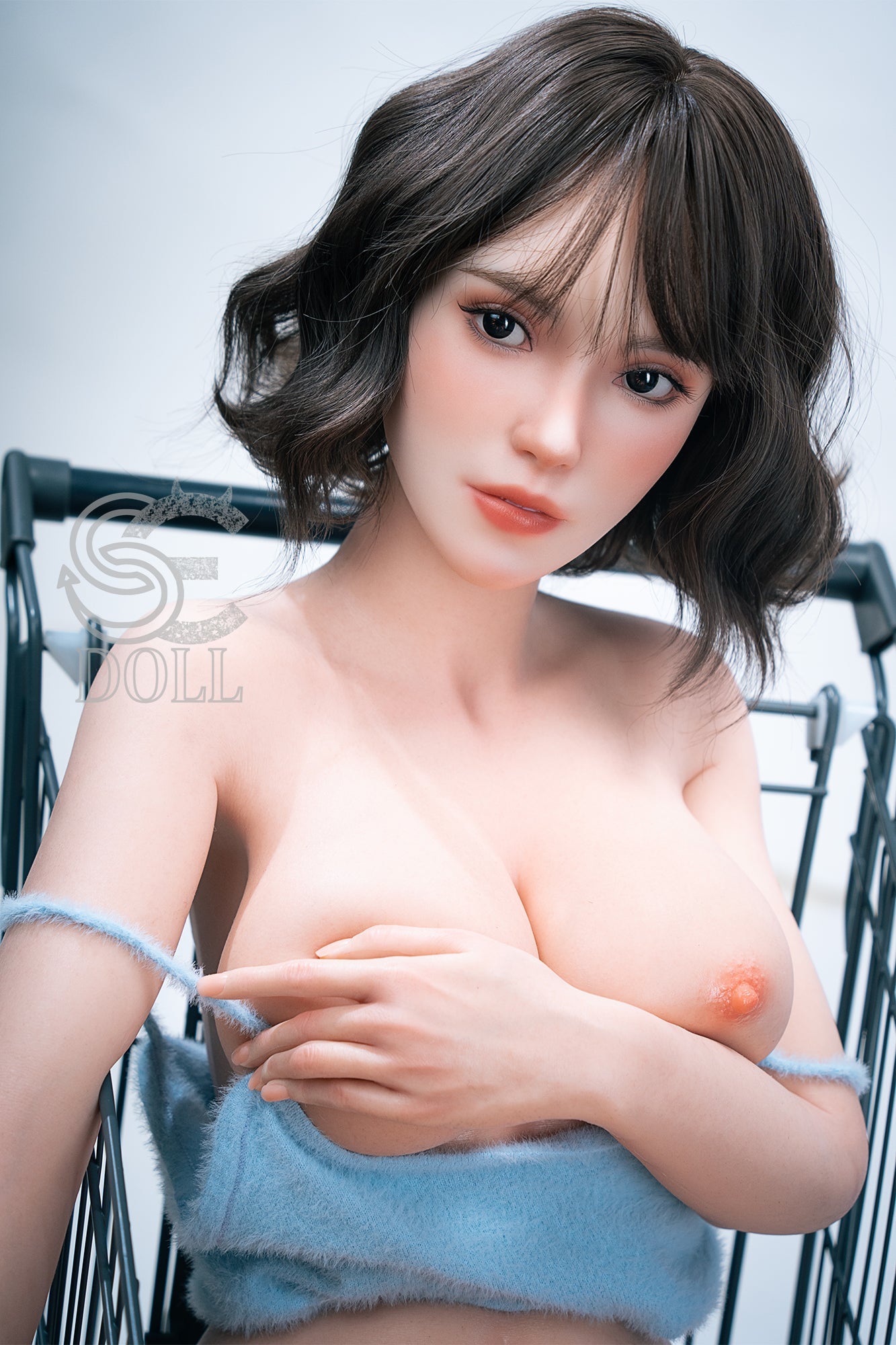 T161cm/5ft3 C-cup Real Skin Texture Silicone Sex Doll SES056 Head#021SC - Sylvia.A