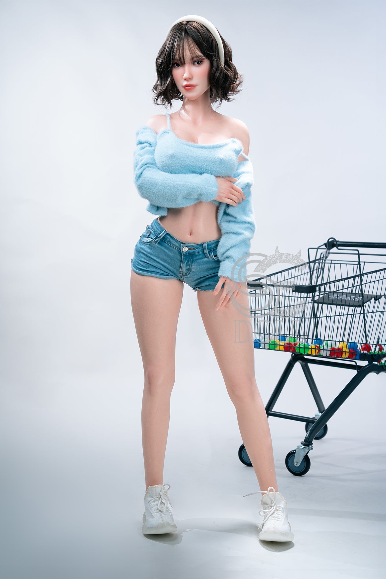 T161cm/5ft3 C-cup Real Skin Texture Silicone Sex Doll SES056 Head#021SC - Sylvia.A