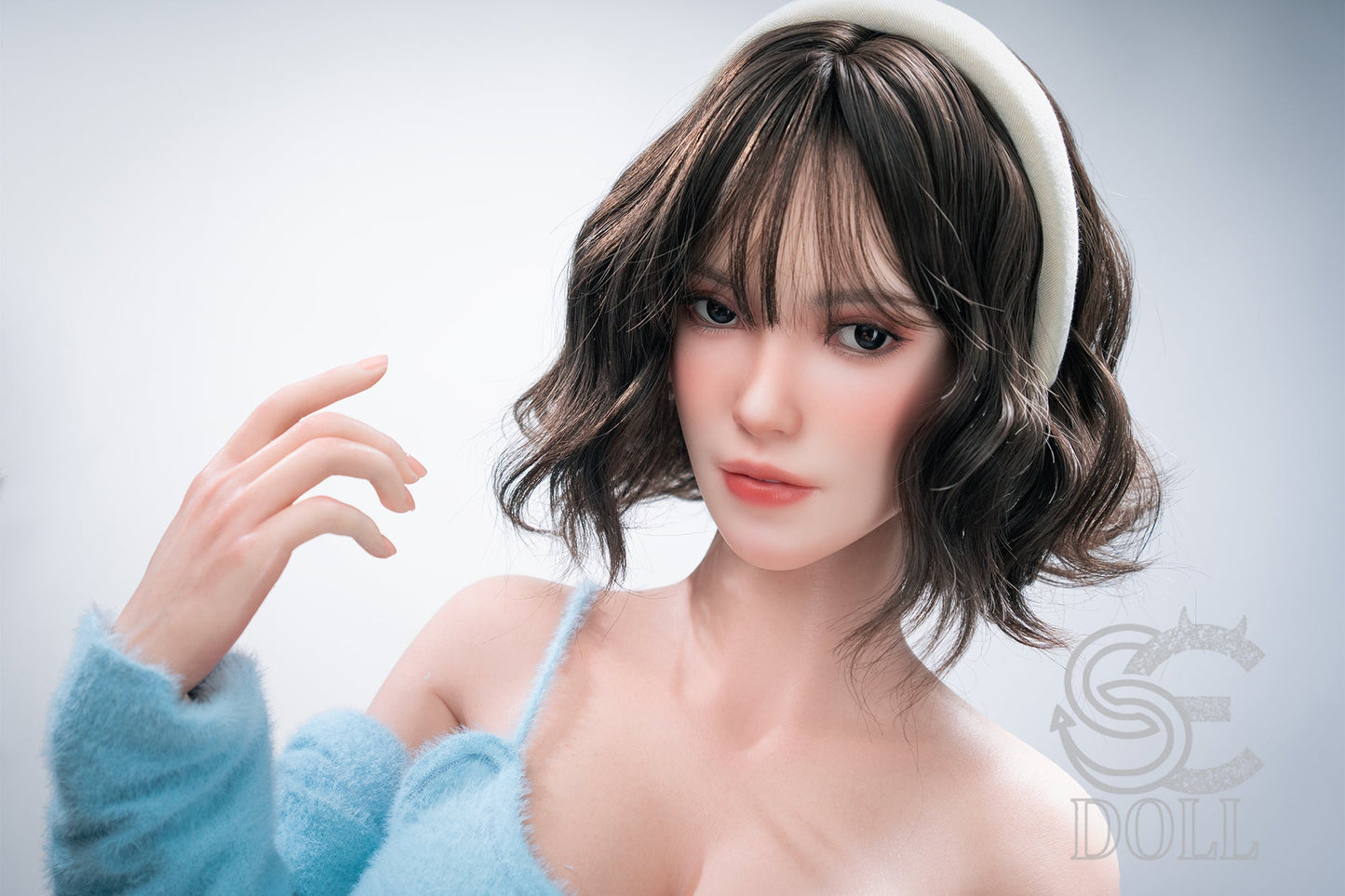 T161cm/5ft3 C-cup Real Skin Texture Silicone Sex Doll SES056 Head#021SC - Sylvia.A