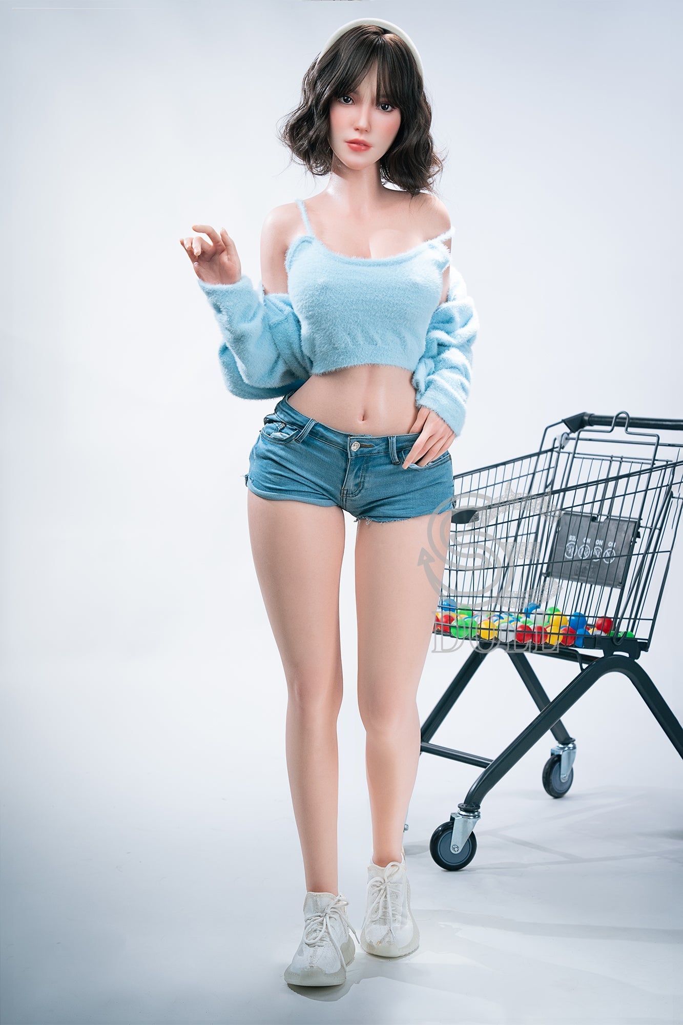 T161cm/5ft3 C-cup Real Skin Texture Silicone Sex Doll SES056 Head#021SC - Sylvia.A