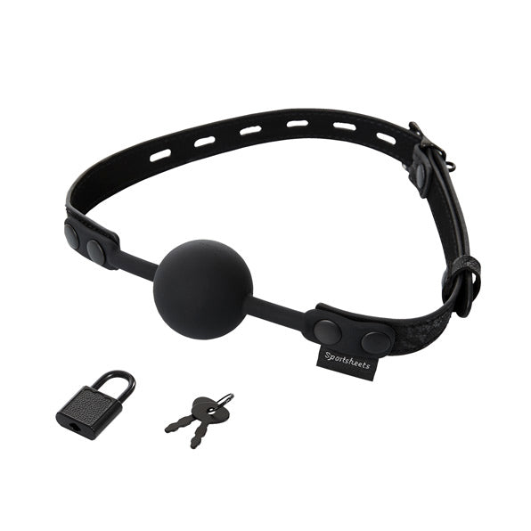 Locking Lace Silicone Ball Gag