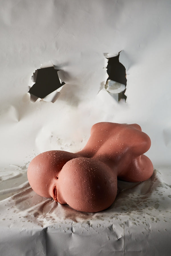 🔹CLM Classic🔹Big Breast STPE Torso Sex Doll #58 Black Skin