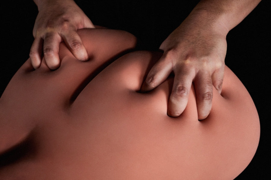 🔹CLM Classic🔹Big Breast STPE Torso Sex Doll #160 Black Skin