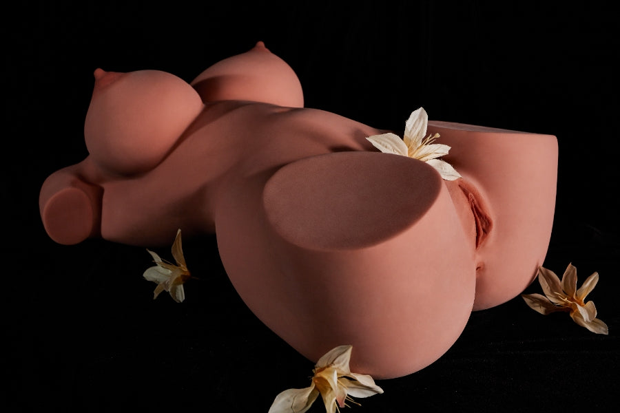 🔹CLM Classic🔹Big Breast STPE Torso Sex Doll #160 Black Skin