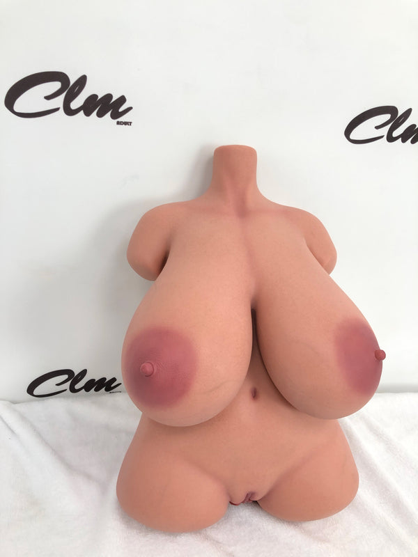 🔹CLM Classic🔹Big Boobs Silicone Torso Sex Doll #Si-BL Black