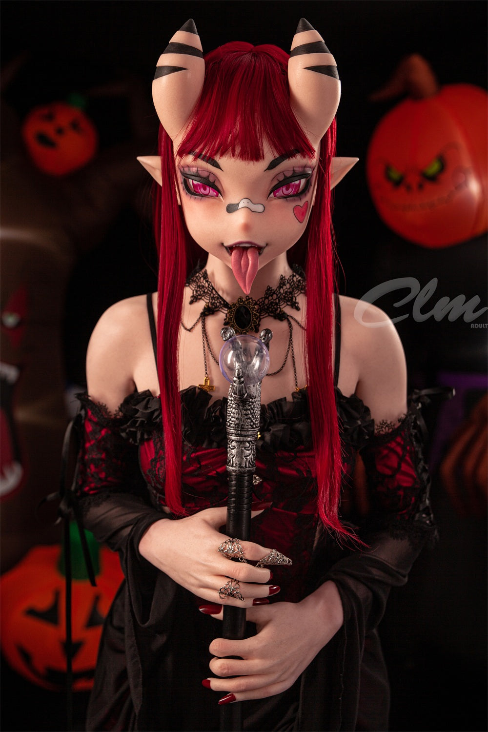 ❤️CLM Ultra❤️ 157cm/5ft2 Halloween Style Silicone Sex Doll SiQ157cm - Meru