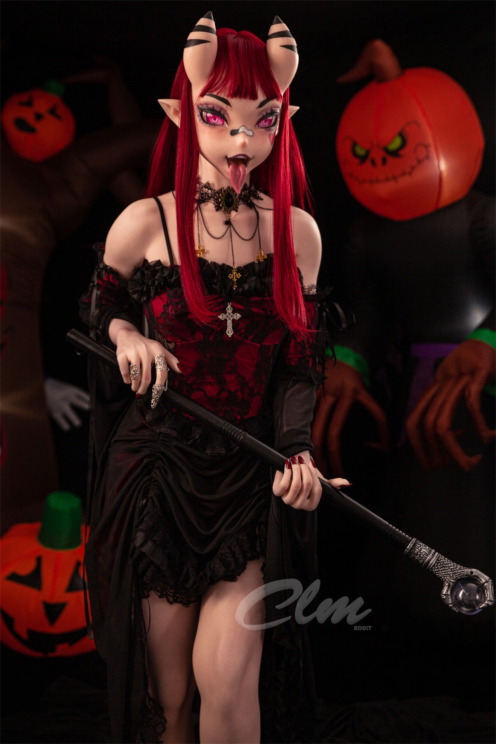 ❤️CLM Ultra❤️ 157cm/5ft2 Halloween Style Silicone Sex Doll SiQ157cm - Meru