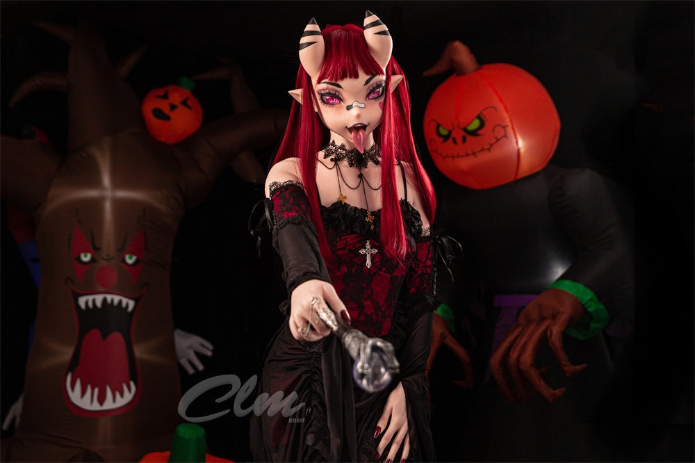 ❤️CLM Ultra❤️ 157cm/5ft2 Halloween Style Silicone Sex Doll SiQ157cm - Meru