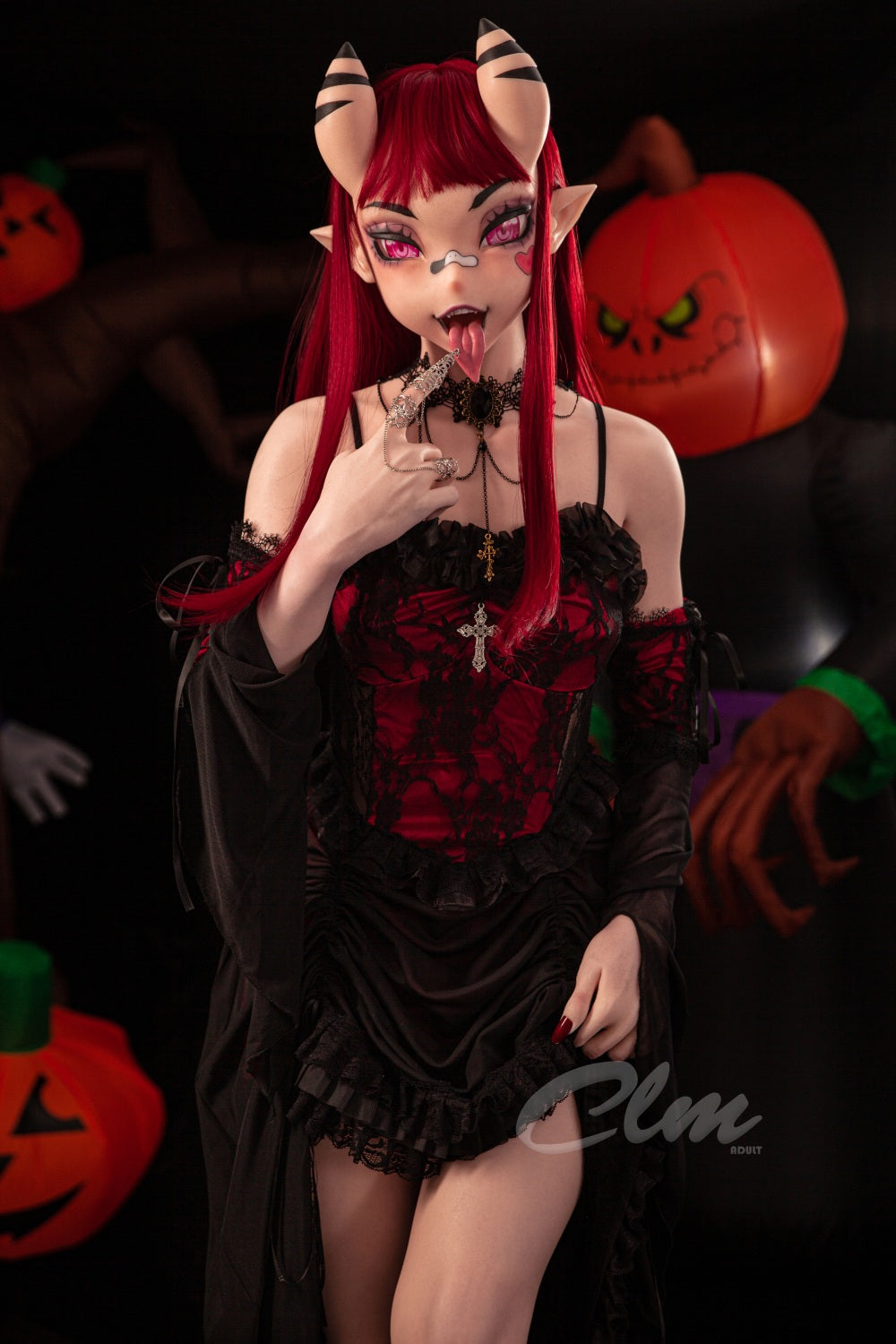 ❤️CLM Ultra❤️ 157cm/5ft2 Halloween Style Silicone Sex Doll SiQ157cm - Meru