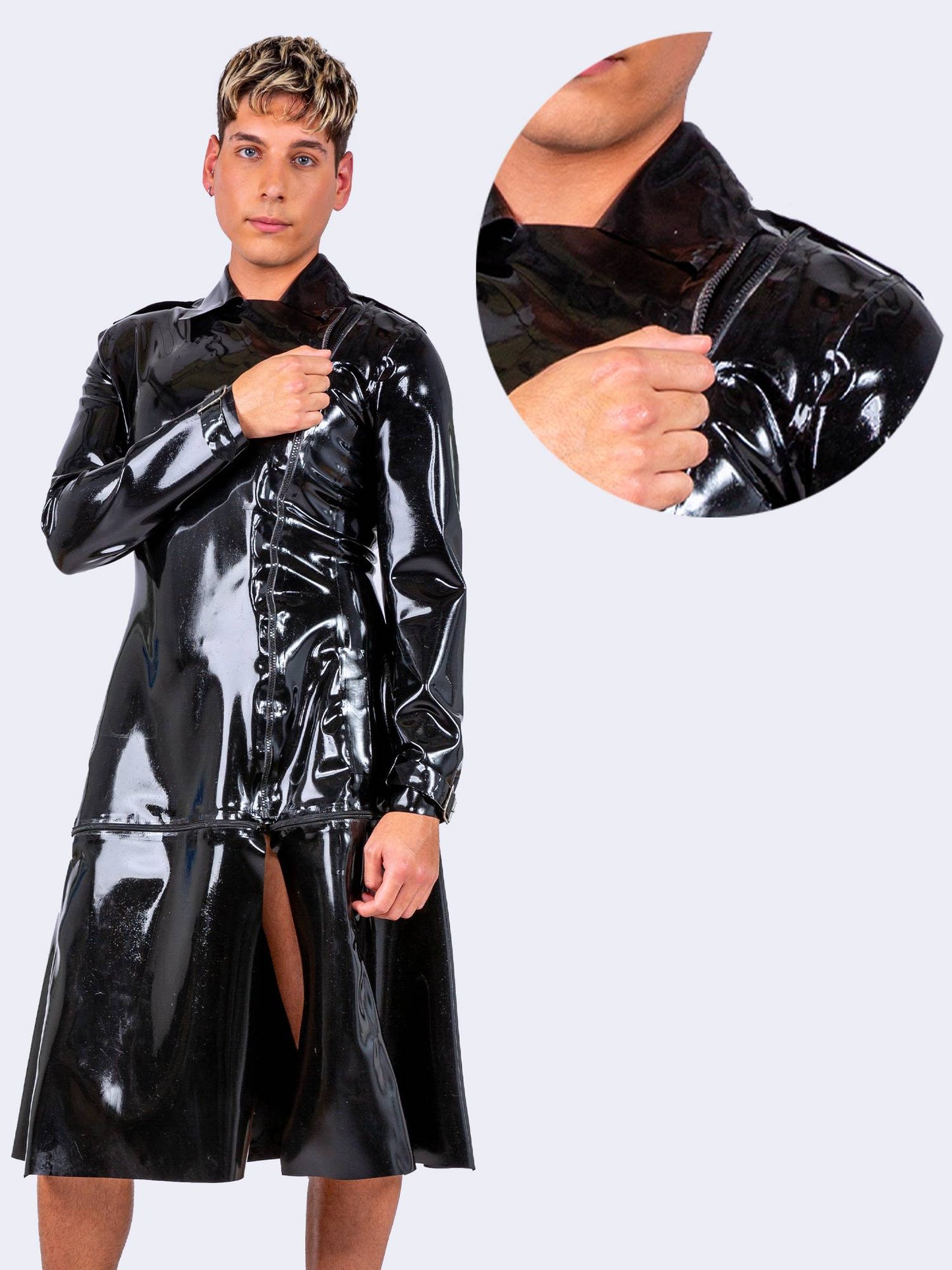 Cipher Trench Coat With Zip-Off Bottom By Bonyx