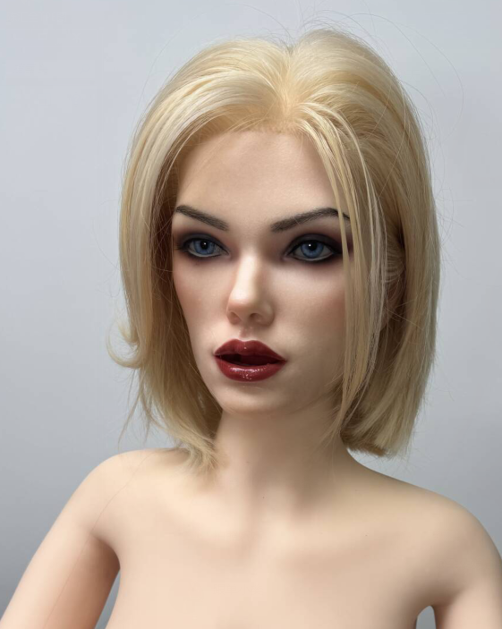 170cm/5ft7 I-cup Blonde Silicone Head Sex Doll – M14
