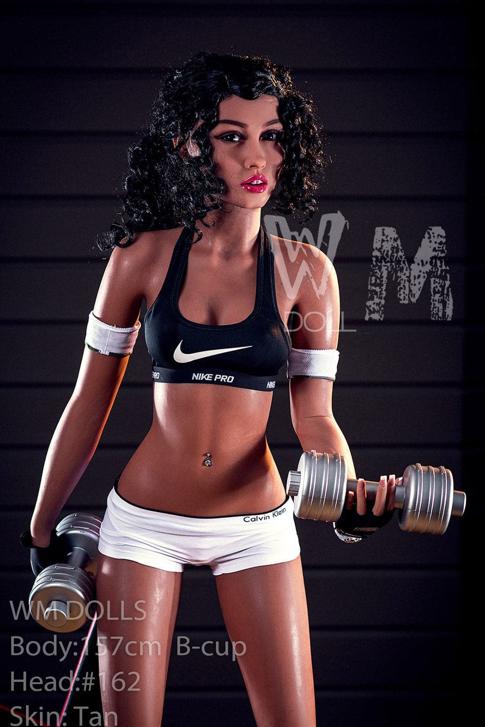 US In Stock-157cm/5ft2 B-Cup Super Real Athletic TPE Sex Doll with #162 Head