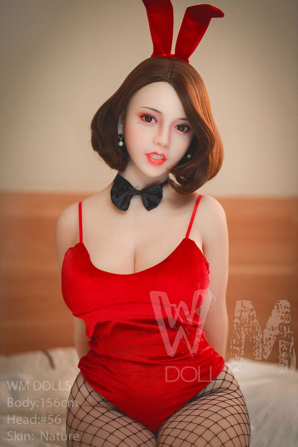 US In Stock-156cm/5ft1  H-Cup Asian Lifelike Fixed Vagina STPE Sex Doll with #56 Head