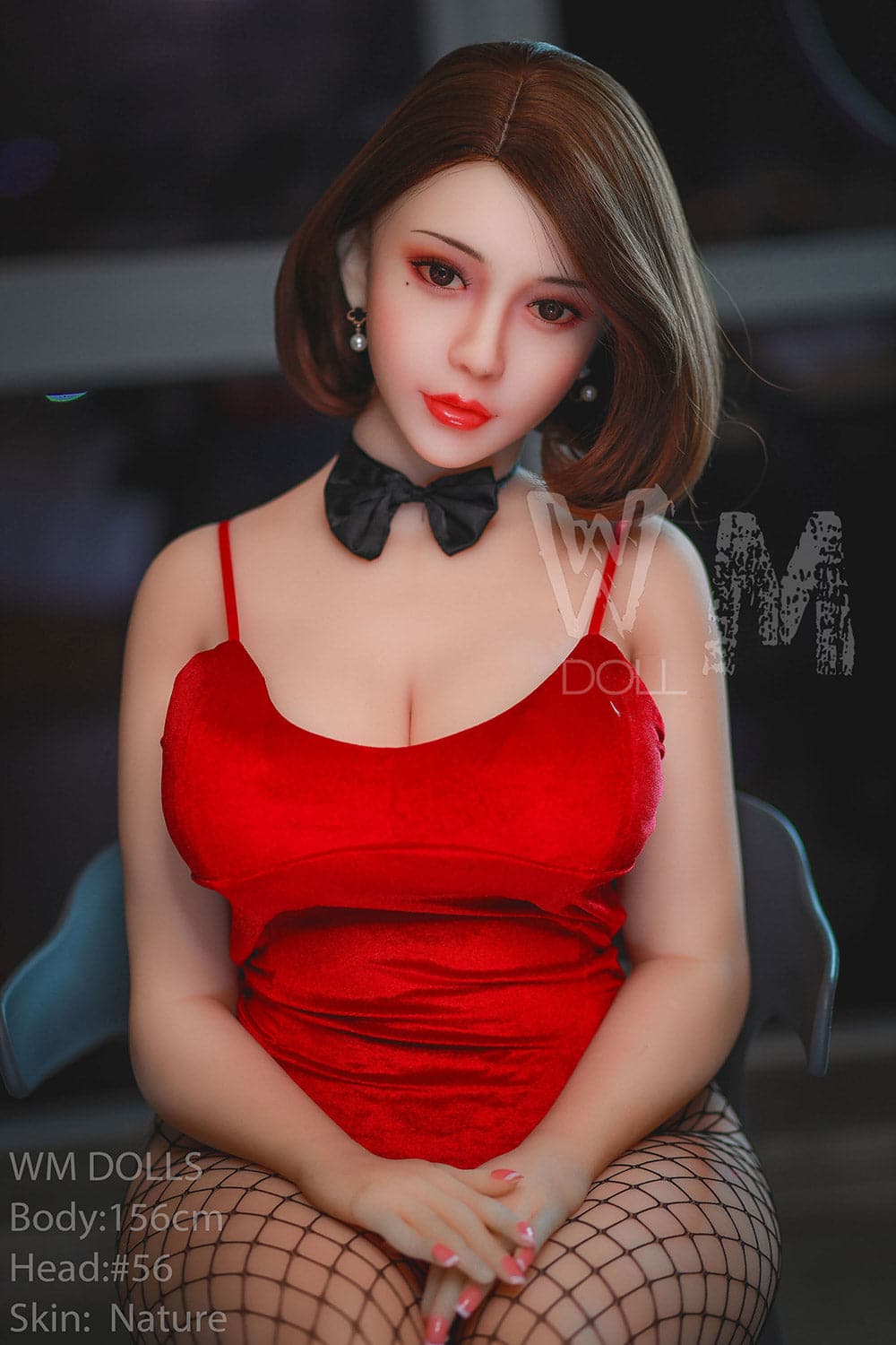 156cm/5ft1 H-Cup Asian Lifelike Thick Sex Doll with #56 Head
