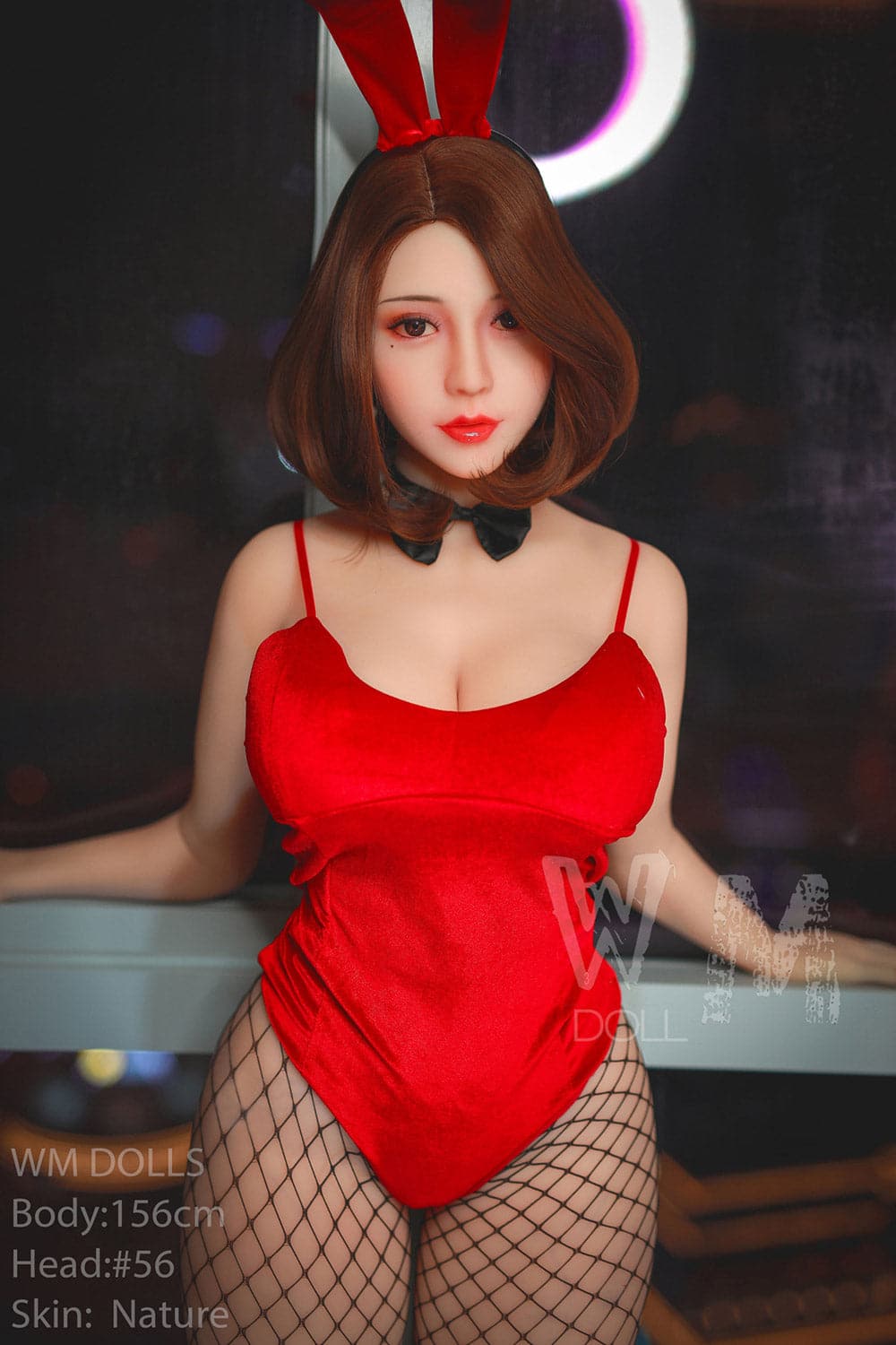 US In Stock - 156cm/5ft1 H-Cup Asian Lifelike Thick Removable Vagina S-TPE Sex Doll with #56 Head