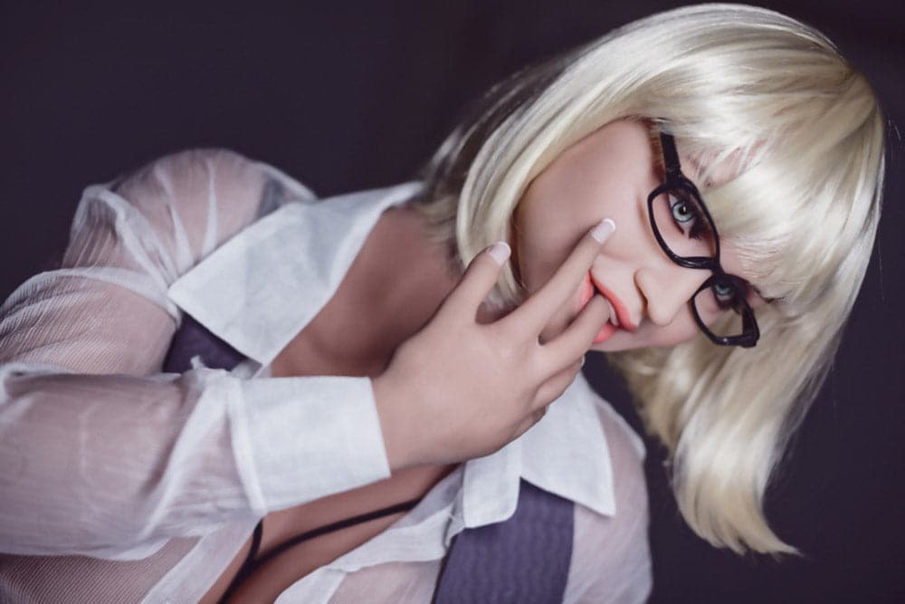 163cm/5ft4 H-Cup BBW Blond Super Realistic Big Booty Sex Doll with #195 Head