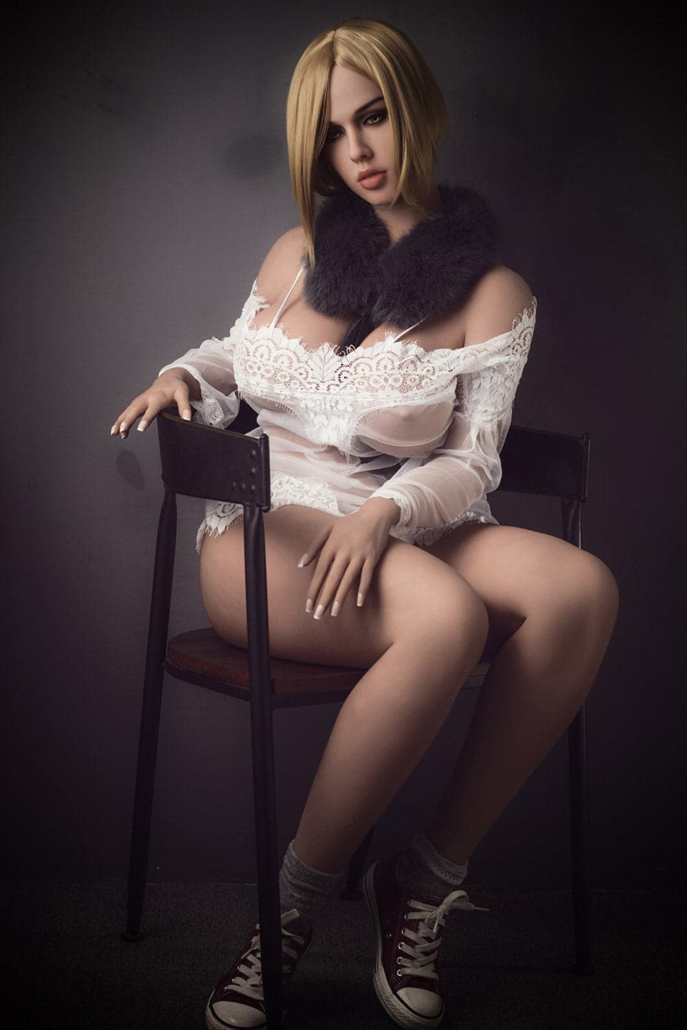 US In Stock-163cm/5ft4 H-Cup Lifelike Big Boobs & Big Booty TPE Sex Doll with #198 Head