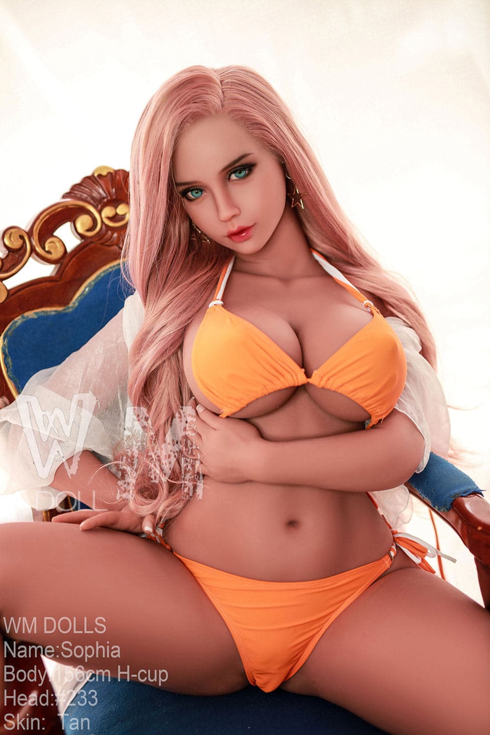 156cm/5ft1 H-Cup High Quality Sex Doll with #233 Head